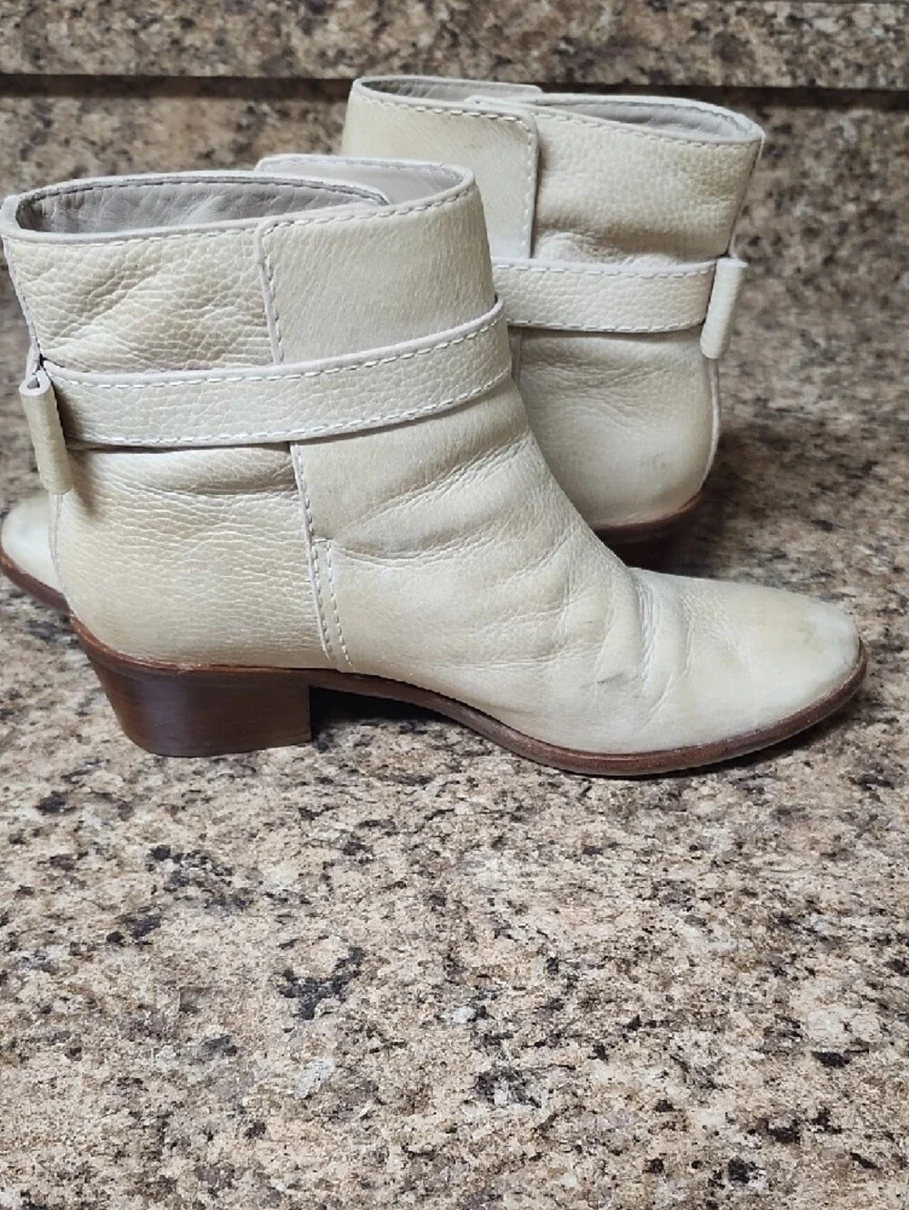 Kate Spade Tan Leather Ankle Boots